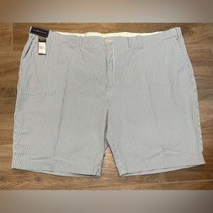 Polo Flat Front Shorts Size 56B Roundhill Seersucker Color
